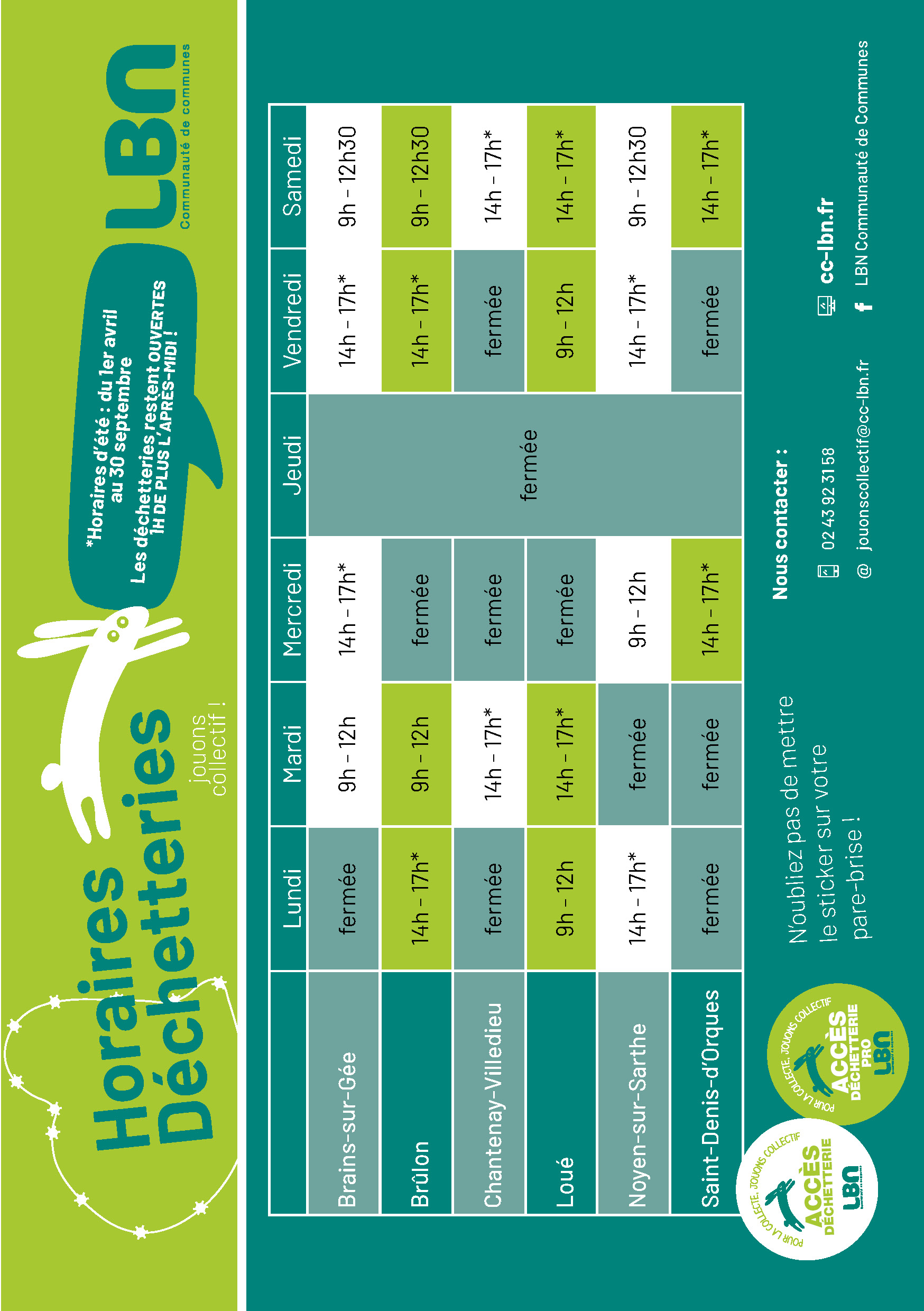 horaires